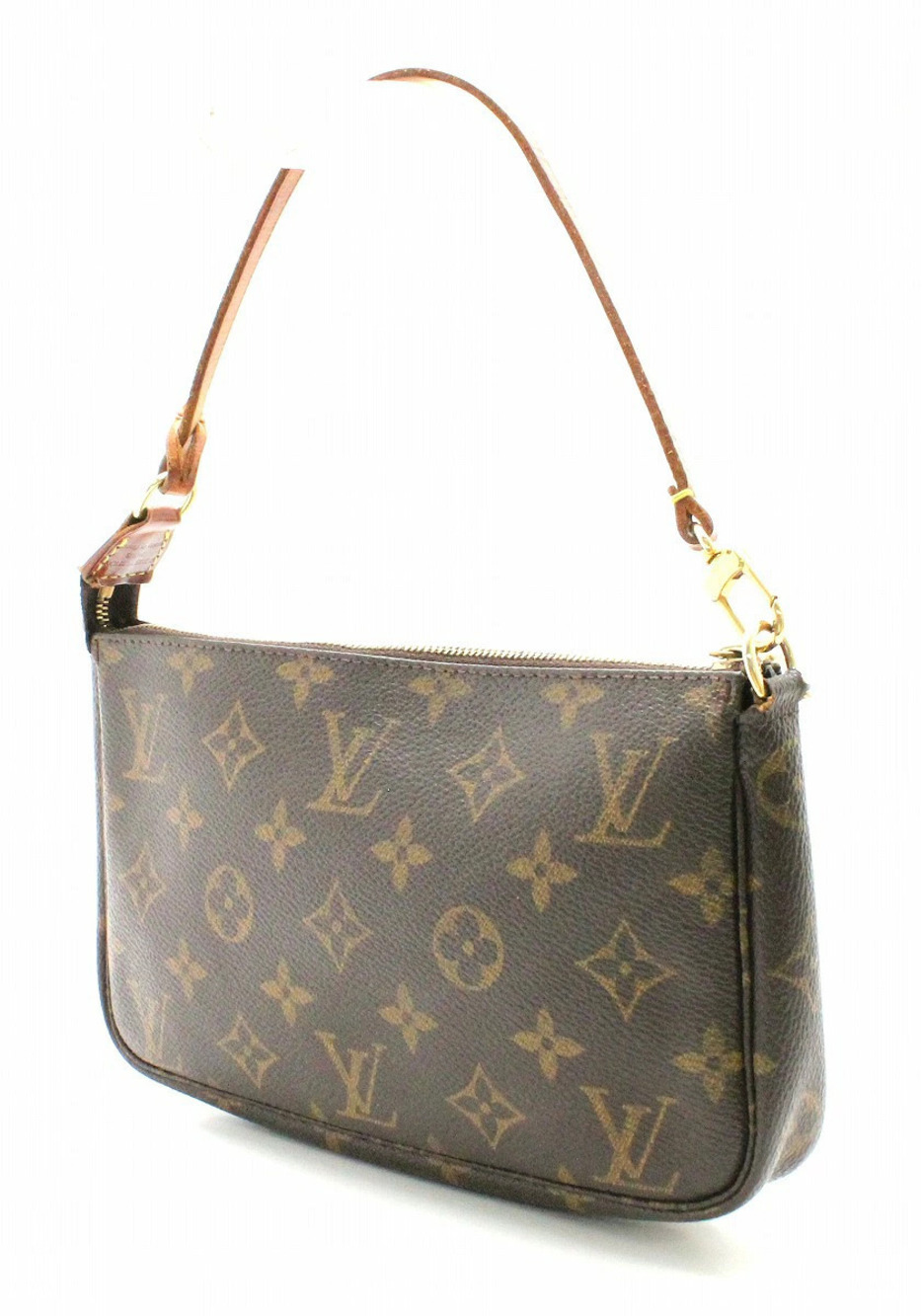 Louis Vuitton Clutch Monogram Pochette Accessoires Bag Handbag Accessory Brown